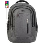 Case Club Laptop Sırt Çantası 14"inç-15,"inç-16" Inç Macbook Uymlu Darbe Emici Koruma Su Geçirmez Kumaş - 16x31x45 - Gri