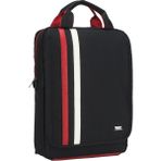 Case Club Laptop Sırt ve El Çantası 15.6" Omuz Askılı Taban Mat Destekli - Kırmızı - Beyaz