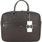 Case Club Omuz Askılı 15,6'' Laptop Bölmeli El ve Omuz Çantası Darbe Emici Macbook Uyumlu - Kahverengi