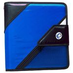 Case-it The Open Tab Velcro Açılış Bağlayıcı - 5 İnç O-Halkalar - 5 Renkli Sekme Genişleyen Dosya Klasörü - Çoklu Cepler - 400 Yaprak Kapasitesi - Mavi S-826-A