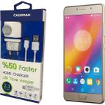 Case Man Lenovo Vibe P2 Data Kablosu+Şarj Cihazı Seyahat Tipi Adaptör