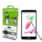 Case Man LG G4 Stylus Data Kablosu+Araç Şarj Cihazı Adaptör