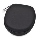 Case Star® Siyah sert büyük taşıma çantası için kulaklık/headset Sony ZX300 MDR-ZX100/ZX300 ZX310 ZX600 kulaklık MDR-10RBT/Audio technica kulaklık (kablo, AMP, kulak süngeri, iPod, ve aksesuarı
