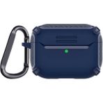 Case Street Apple Airpods Pro 2 Kılıf Sert Armor Karbon Görünüm A26 Lacivert