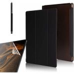 Case Street Apple iPad Pro 12.9 2022 M2 Kılıf Smart Cover Kapaklı Standlı Uyku Modlu SM33 + Nano + Kalem Siyah