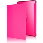 Case Street Casestreet Apple iPad Pro 12.9 2022 M2 Kılıf Smart Cover Kapaklı Standlı Uyku Modlu Sm3 Pembe