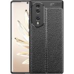 Case Street Huawei Honor 70 Niss Silikon Deri Görünümlü Siyah Kılıf