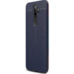 Case Street Oppo A9 2020 Kılıf Niss Silikon Deri Görünümlü Lacivert