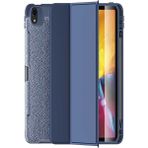 Case World Apple iPad Pro 10.5 Deri Görünümlü Stantlı Silikon Tablet Kılıfı - Lacivert
