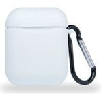 Case World Caseworld Apple Airpods Renkli ve Askılı Silikon Kılıf - Beyaz