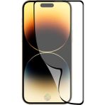 Case World Caseworld Apple iPhone 14 Pro Tam Kaplayan Fiber Nano Ekran Koruyucu Cam - Şeffaf