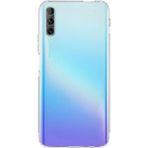 Case World Caseworld Huawei P Smart Pro ile Uyumlu Kapak Kamera Korumalı Şarj Yeri Tıpalı Şeffaf Silikon Kılıf
