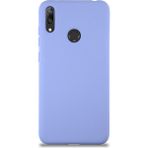 Case World Caseworld Huawei Y7 2019 Kapak Içi Kadife Lansman Silikon Kılıf - Lila