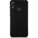 Case World Caseworld Huawei Y7 2019 Kapak Içi Kadife Lansman Silikon Kılıf - Siyah