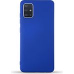 Case World Caseworld Samsung Galaxy A71 Kapak Içi Kadife Lansman Silikon Kılıf - Lacivert