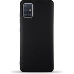 Case World Caseworld Samsung Galaxy A71 Kapak Içi Kadife Lansman Silikon Kılıf - Siyah