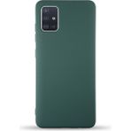 Case World Caseworld Samsung Galaxy A71 Kapak Içi Kadife Lansman Silikon Kılıf - Yeşil