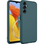 Case World Caseworld Samsung Galaxy M34 Kapak Içi Kadife Kamera Korumalı Lansman Silikon Kılıf - Yeşil