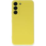 Case World Caseworld Samsung Galaxy S23 Plus Kapak Içi Kadife Kamera Korumalı Lansman Silikon Kılıf - Sarı