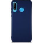 Case World Huawei P30 Lite Kılıf Soft Premier Renkli Silikon Kapak - Lacivert