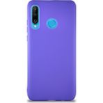 Case World Huawei P30 Lite Kılıf Soft Premier Renkli Silikon Kapak - Mor