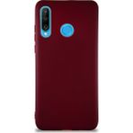 Case World Huawei P30 Lite Kılıf Soft Premier Renkli Silikon Kapak - Mürdüm