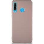 Case World Huawei P30 Lite Kılıf Soft Premier Renkli Silikon Kapak - Pudra