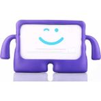 Case World Samsung Tab A 10.1 2019 T510 Renkli Tutacaklı Stantlı Silikon Çocuk Tablet Kılıfı Mor