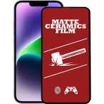 Caseart Apple iPhone 14 Tam Kaplayan Mat Seramik Nano Esnek Ekran Koruyucu Cam - Şeffaf