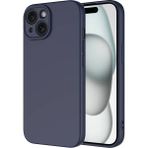 Caseart Apple iPhone 15 Plus Kapak Içi Kadife Kamera Korumalı Lansman Silikon Kılıf - Lacivert