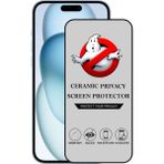 Caseart Apple iPhone 15 Plus Tam Kaplayan Parlak Seramik Nano Esnek Hayalet Ekran Koruyucu - Şeffaf
