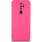 Caseart Oppo A5 2020 Kapak Içi Kadife Kamera Korumalı Lansman Silikon Kılıf - Neon Pembe
