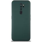 Caseart Oppo A5 2020 Kapak Içi Kadife Kamera Korumalı Lansman Silikon Kılıf - Yeşil