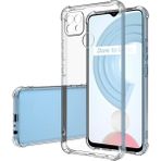 Caseart Realme C25Y Uyumlu Kapak Kamera Korumalı Şeffaf Airbag Antishock Köşe Korumalı Silikon Kılıf