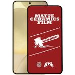 Caseart Samsung Galaxy S24 Plus Tam Kaplayan Mat Seramik Nano Esnek Ekran Koruyucu Cam - Şeffaf - Galaxy S24+