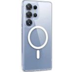 Caseart Samsung Galaxy S25 Ultra Kılıf Magsafe Kablosuz Şarj Destekli Şeffaf Silikon Kapak