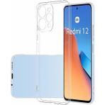 Caseart Xiaomi Redmi 12 4g Kapak Kamera Korumalı Tıpalı Şeffaf Silikon Kılıf