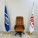 Casella Murano Makam Yönetici Ofis Çalışma Koltuğu Fırat Ofis - Taba