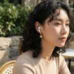 Casen Airpods 1 2 3 Pro Pro 2 Tüm Modellerle Uyumlu Sarı Kalpli Içi Taşlı Kulaklık Küpe Aksesuar