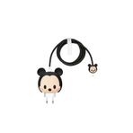 Casen iPhone Uyumlu Şarj Başlığı Koruyucu ve Kablo Koruyucu & Toplayıcı 4'lü Set Micky Fare Tasarımlı