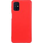 Casen Samsung Galaxy M31S Lansman Serisi Silikon Kılıf Içi Kadife Darbe Emici Esnek Koruma Kapak Kırmızı