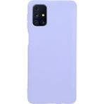Casen Samsung Galaxy M31S Lansman Serisi Silikon Kılıf Içi Kadife Darbe Emici Esnek Koruma Kapak Lila