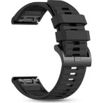 CaseOnn Garmin Instinct 2s Kordon Silikon Quickfit Özellikli Yedek Kayış Siyah