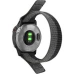 CaseOnn Garmin Instinct 2x Solar Tactical Edition Kordon Hasır Kumaş Ultrafit Nylon Yedek Kayış Gri Siyah - Gri - Siyah
