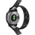 CaseOnn Garmin Instinct 2x Solar Tactical Edition Kordon Hasır Kumaş Ultrafit Nylon Yedek Kayış Siyah Beyaz - Siyah - Beyaz
