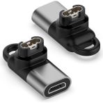 Caseonn Garmin Instinct 2x Solar Tactical Edition Taşınabilir Şarj Dönüştürücü Adaptörü Micro USB - Gri