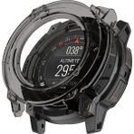 CaseOnn Garmin Instinct 3-45 mm AMOLED Kılıf Darbeye Dayanıklı Kasa Koruyucu Esnek Silikon Füme
