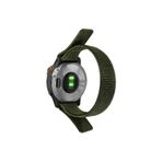 CaseOnn Garmin Instinct 3 - 45 mm AMOLED Kordon Hasır Kumaş UltraFit Nylon Yedek Kayış Koyu Yeşil