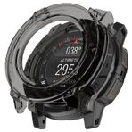 CaseOnn Garmin Instinct 3 – 45 mm, Solar, Tactical Edition Kılıf Darbeye Dayanıklı Kasa Koruyucu Esnek Silikon Füme