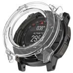 CaseOnn Garmin Instinct 3 – 45 mm, Solar, Tactical Edition Kılıf Darbeye Dayanıklı Kasa Koruyucu Esnek Silikon Şeffaf